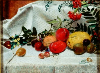 Étude de fleurs et de fruits, 1860